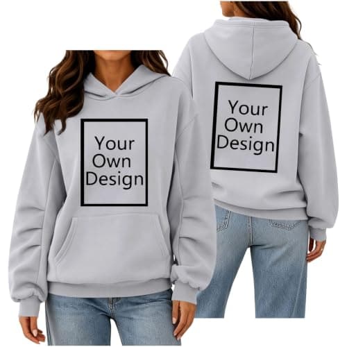Personalised Women’s Hoodie with Photo and Text, image 1 of 8