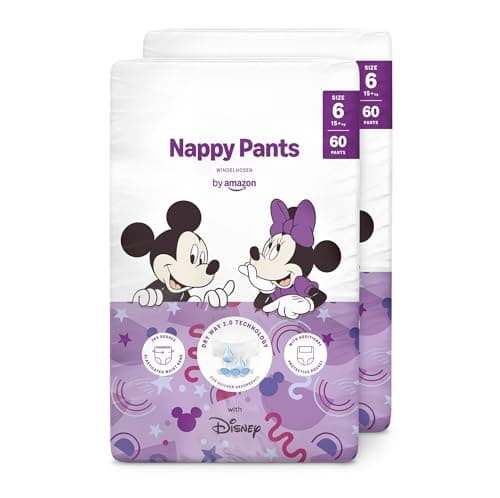 By Amazon Disney - Nappy Pants - Size 6 (15+ kg) - 120 count (2 packs of 60), image 1 of 6