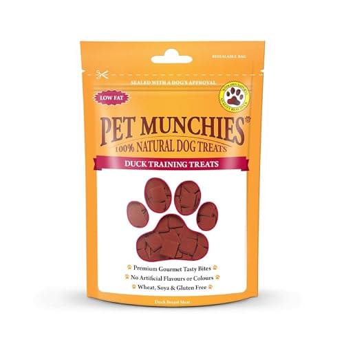 Pet Munchies Duck Dog Training Treats, Grain Free Tasty Bites with Natural Real Meat, Low in Fat 50g (Pack of 8), image 1 of 7