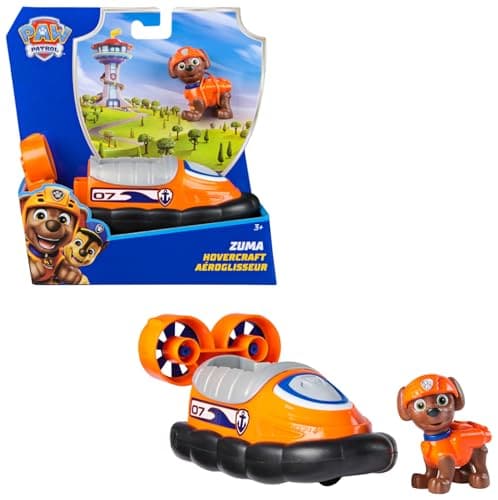 Paw Patrol Zuma’s Hovercraft Toy Car & Collectible Figure, image 1 of 6