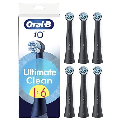 Oral-B iO Series Ultimate Clean Electric Toothbrush Heads, 6 Count, Black, image 1 of 8