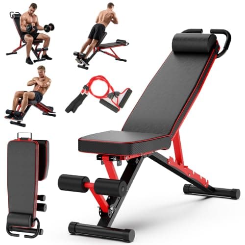 Adjustable 1300LBS Weight Bench, Foldable Home Workout Bench, image 1 of 8