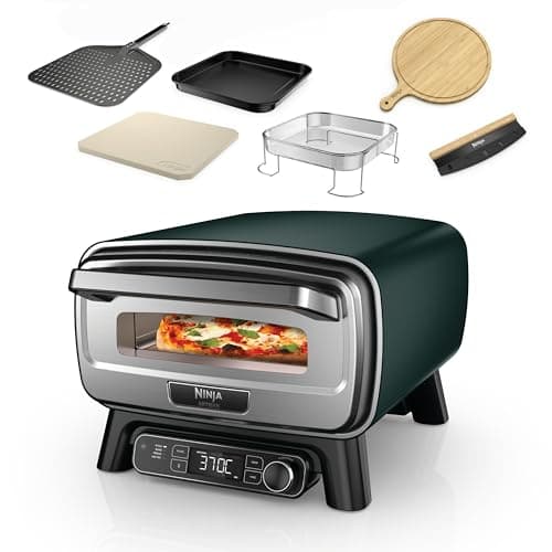 Ninja Artisan Electric Outdoor Pizza Oven & Air Fryer, Green, MO201AMZUK