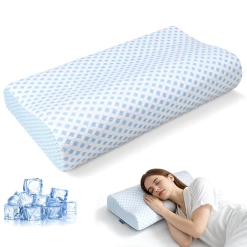 Wuly4ever Dual-Height Memory Foam Neck Support Pillow, image 1 of 6