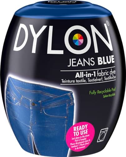DYLON Washing Machine Fabric Dye Pod for Clothes & Soft Furnishings, 350g – Jeans Blue, image 1 of 8