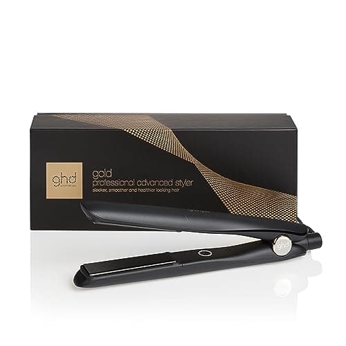 ghd Gold Hair Straightener & Styler in Black - Professional Styling, for Sleek, Smooth Styles with More Shine - for All Hair Types (UK Plug), image 1 of 8