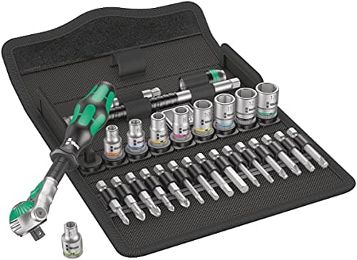 Wera 8100 SA 6, 1/4" Zyklop Speed Ratchet Set, 28PC - 05004016001, image 1 of 8