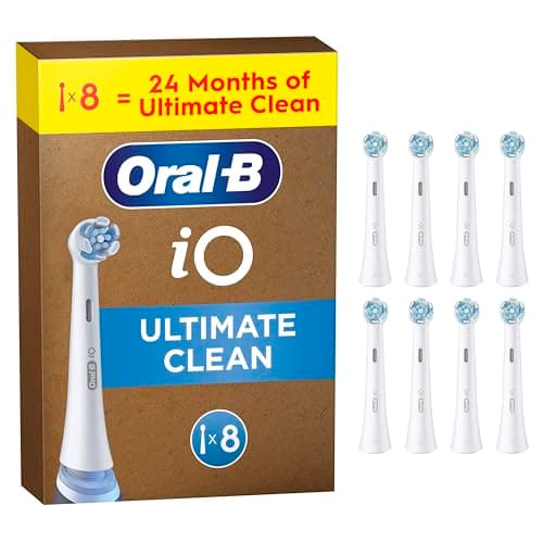 Oral-B iO Series Ultimate Clean Electric Toothbrush Heads, 8 Count, White, image 1 of 8
