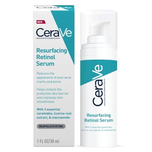 CeraVe Resurfacing Retinol Face Serum for Blemish-Prone Skin, 30ml, image 1 of 8