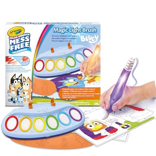 CRAYOLA Bluey Colour Wonder Magic Light Brush, Mess Free Painting for Kids, image 1 of 8