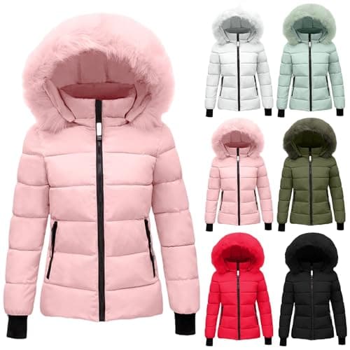 Women's Hooded Winter Puffer Coat, Lightweight Quilted Jacket, image 1 of 3
