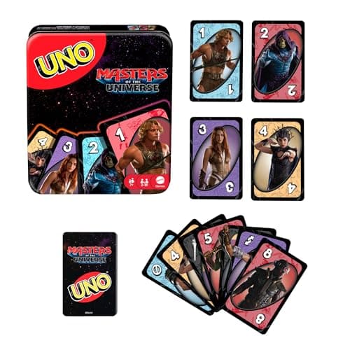 Mattel Games UNO Masters of the Universe Card Game with Storage Tin, image 1 of 7