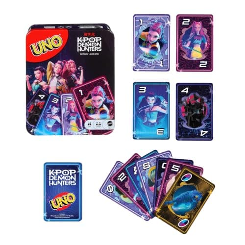 Mattel Games UNO Netflix KPop Demon Hunters Card Game Card Game, image 1 of 6