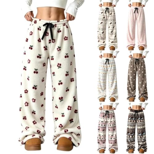 Women’s Fleece Plaid Pyjama Bottoms, image 1 of 8