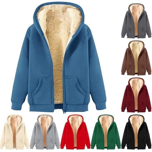 Women's Full-Zip Hooded Fleece Jacket, image 1 of 3