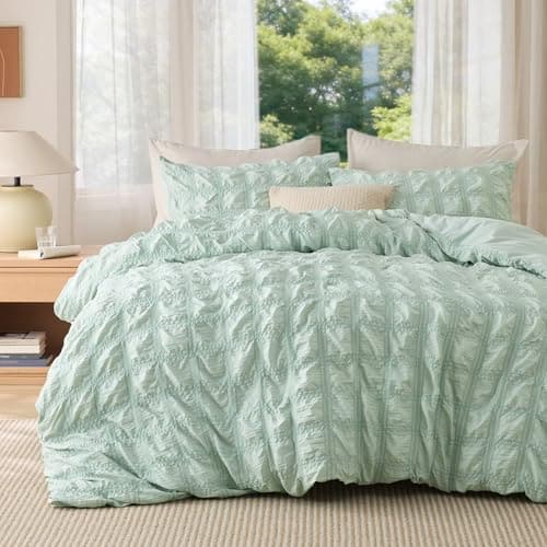 Bedsure Seersucker Duvet Cover Set