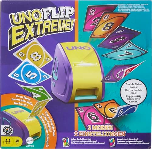 Mattel Games UNO Flip Extreme , Ages +7 , 2-6 players, image 1 of 6