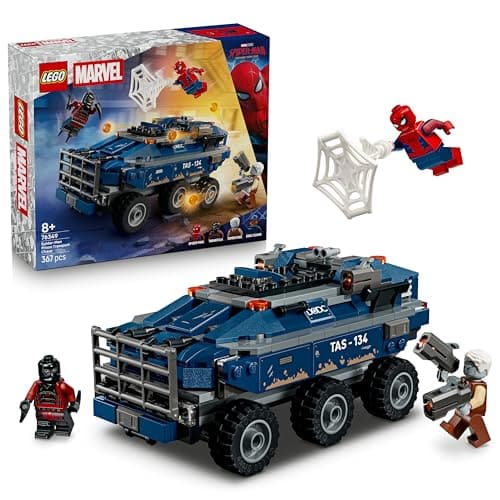 LEGO | Marvel Spider-Man Prison Transport Chase - Superhero Toy w/Armoured Car & 4 Minifigures incl. Tombstone & Tarantula - Gift for 8+ Year Old Boys & Movie Fans - 76349, image 1 of 8