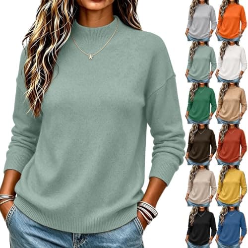 Women's Winter Fleece Jumper, Thermal Long-Sleeve Christmas Sweater, image 1 of 7