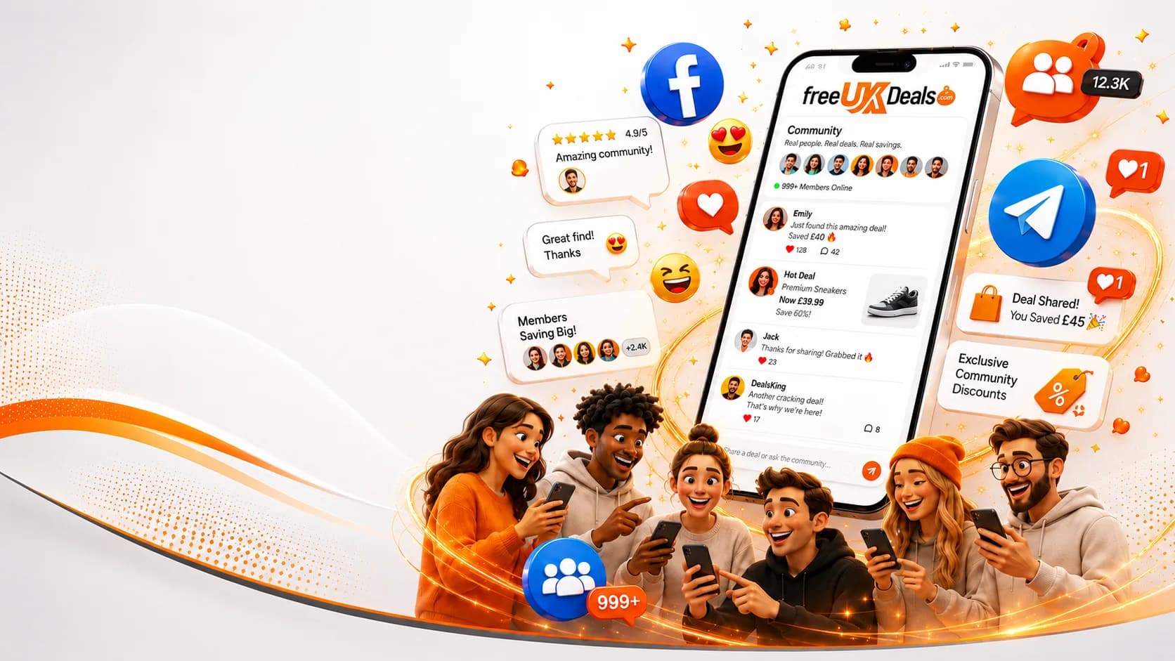 Free UK Deals members sharing bargains through the online community