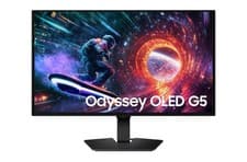 Samsung Odyssey G5 27in QD-OLED 180Hz QHD HDR Gaming Monitor Black