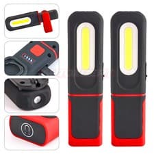 Rechargeable COB LED Work Light Mechanic Work Shop Inspection Lamp Hand Torch x2