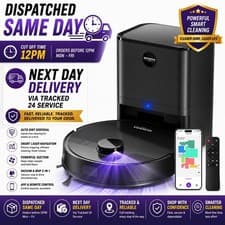 MS1 MAX Smart Robot Vacuum Cleaner Auto Robotic Hoover Pet Hair Hard Floor UK