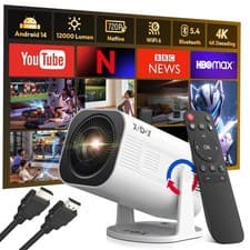 XGODY 4K Android Projector Smart WiFi Mini Bluetooth Office Home Theater HDMI