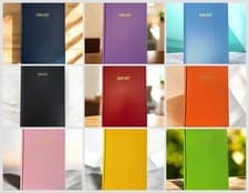 2026-2027 Academic A5 Week to view Day A Page Desk Diary Hardback Appointment S