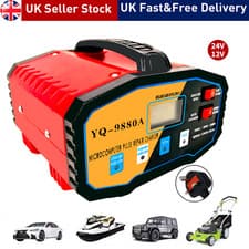 12V/24V AUTOMATIC CAR BATTERY CHARGER 9880A SMART PULSE REPAIR TRICKLE
