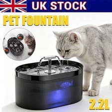 Pet Water Fountain 2.2L Automatic Dog Drinking Fountain Filtered Cat Water Bowl