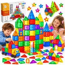 110PCS Magnetic Building Tiles Kids STEM 3D Construction Blocks Educational Toy