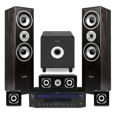 Fenton 5.1 Home Cinema Surround Sound System with Subwoofer & Amplifier - Black