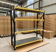 Storage Shelving for Home, Office and Garages Tools Black and Yellow 2mx2mx60cm