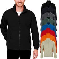 MENS FLEECE JACKET FULL ZIP JUMPER