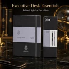 Premium Notebook & Pen Gift Set Hardcover Notepad Home Office Executive Statione