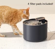 Pet Water Fountain 3L LED 30db Cat Dog Dispenser Drinking + 2 filer pads UK