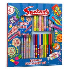 Swizzels Scented Stationery Set Kids Activity Book Pens Markers Craft 3+Toy- NEW