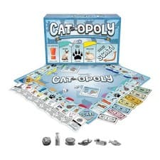Cat-Opoly Family Board Game, Monopoly for Cat Lovers Gift 8+