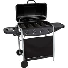 Home 4 Burner with Side Burner Gas BBQ - 1 Year Guarantee