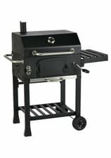 Home American Style Charcoal BBQ - Black - 1 Year Guarantee