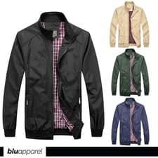 Mens Jacket Smart Causal Bomber Jacket Men Spring Jackets for Men UK Black Navy