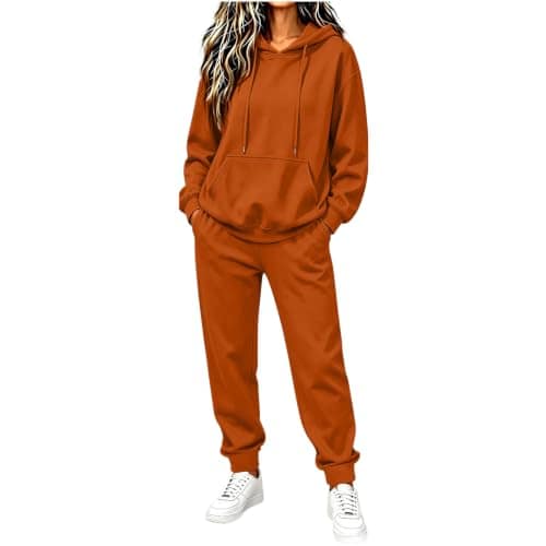 Women’s Full Tracksuit, Long-Sleeve Two-Piece Lounge Set