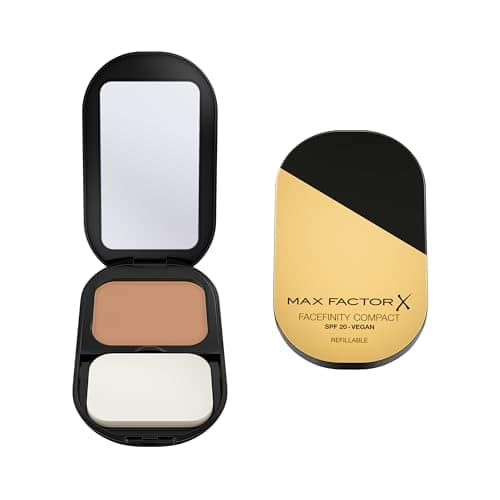 Facefinity Refillable Compact Foundation, SPF 20, Flawless Matte Finish in Sand 005