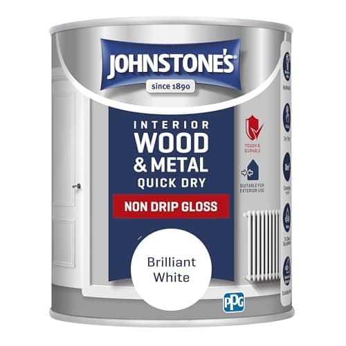Johnstone's - Gloss Wood & Metal Paint - Brilliant White - 750ml