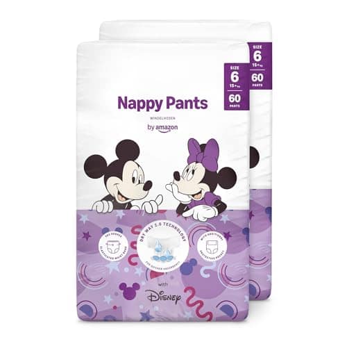 By Amazon Disney - Nappy Pants - Size 6 (15+ kg) - 120 count (2 packs of 60)