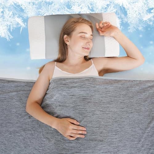 QUTOOL Double-Sided Cooling Blanket for Night Sweats