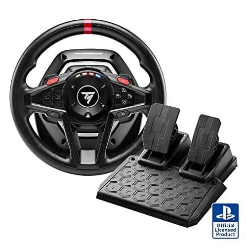 Thrustmaster T128 P Force Feedback Racing Wheel & Pedal Set - PS5 & PC