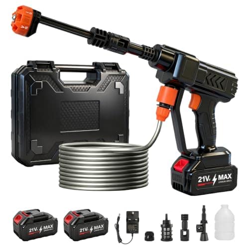 62-Bar Cordless Pressure Washer with Two 4.0Ah Batteries