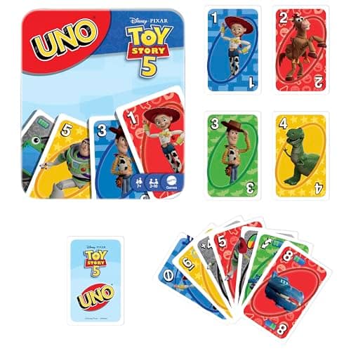Mattel Games UNO Disney and Pixar Toy Story 5 Card Game